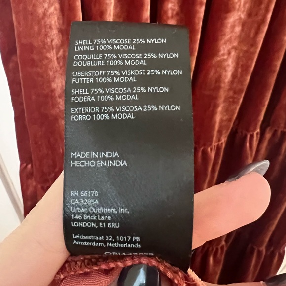 NEW Anthropologie The Somerset Maxi Dress: Velvet Edition Red - Picture 10 of 10